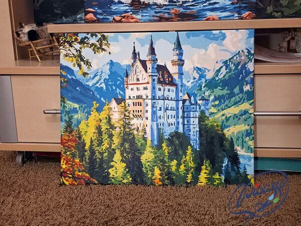 Zamek w chmurach - Neuschwanstein 40x50 cm