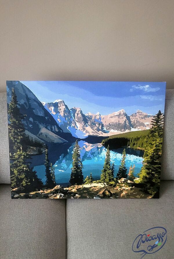 Piękno górskiego jeziora 50x65cm