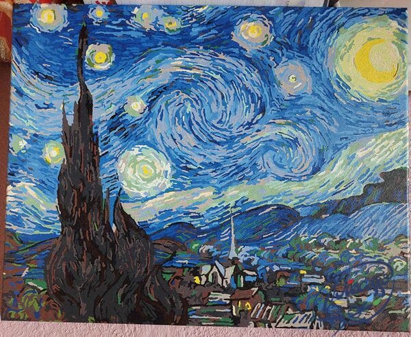 Gwiaździsta noc - Vincent Van Gogh 40x50cm