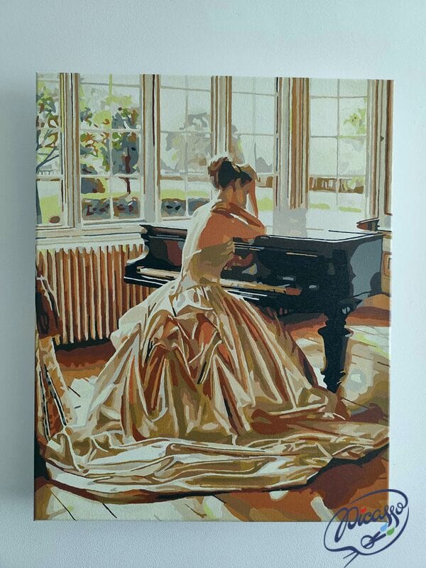 Dziewczyna przy fortepianie