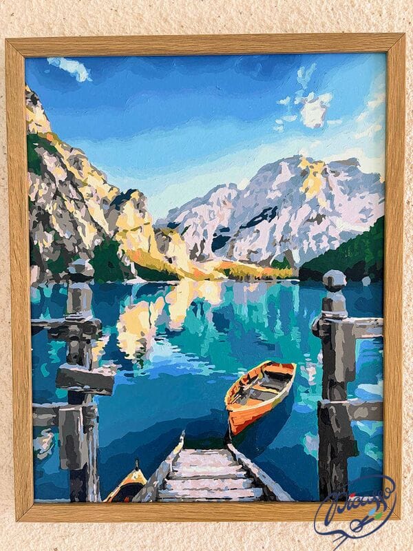 Górskie jezioro 40x50cm